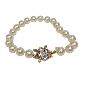 Vintage Pearl Cystal Knotted Bracelet